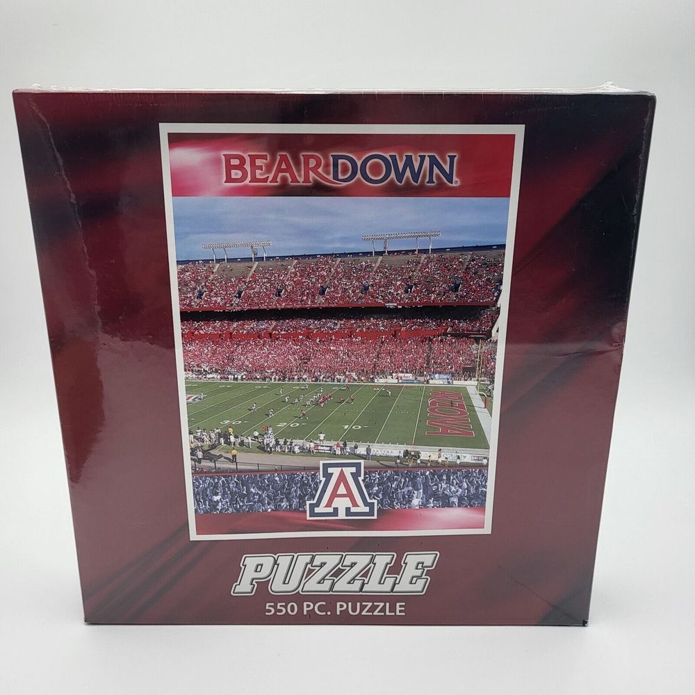 Arizona Wildcats Football Bear Down‎ 550 Piece Puzzle new sealed